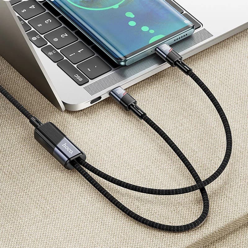 Hoco U139 Type-C To Type-C/Type-C 100W Data Cable 1.2m view 3