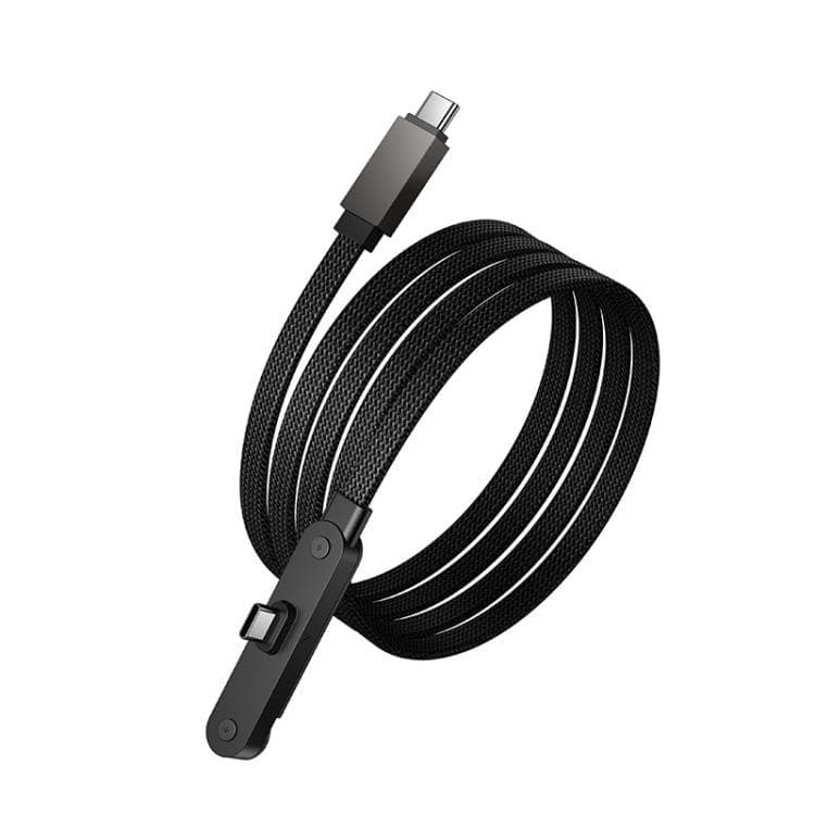 Hoco U150 60W Type-C To Type-C Charging Cable With Folding Stand (1.2m, Black) view 4