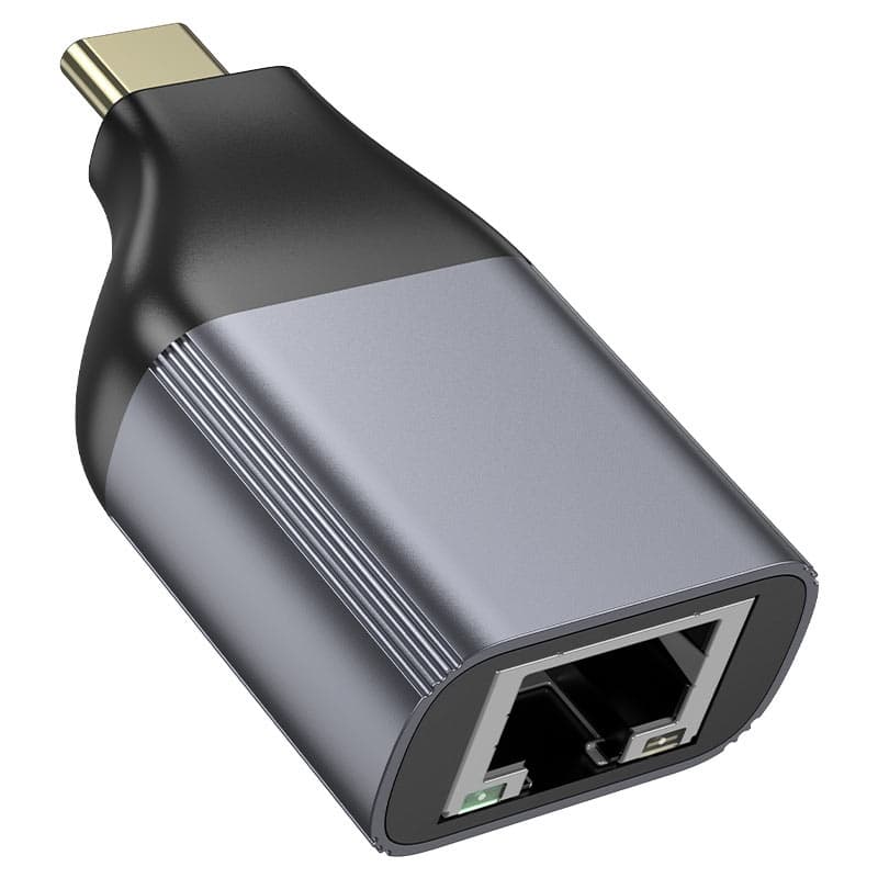 Hoco UA35 Portable Adapter Type-C Male To RJ45 Female view 3