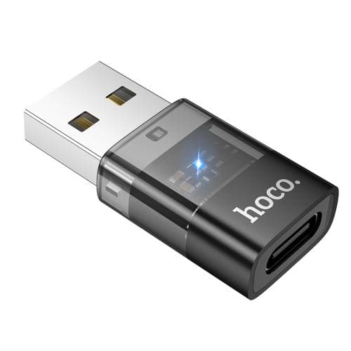 Hoco UA36C USB Male To USB C Female OTG Transparent Adapter view 1