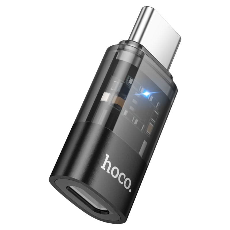 Hoco UA36D Type-C Male To iP Female Adapter view 3