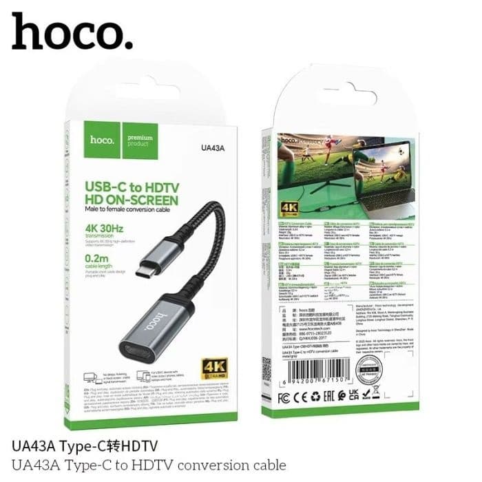 Hoco UA43A Type-C to HDMI 4K Adapter view 4
