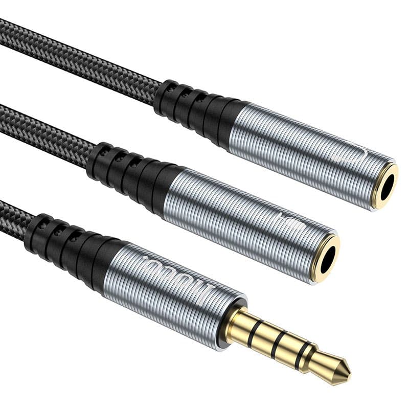 Hoco UPA21 Cable audio adapter 3.5mm Male To 2*3.5mm Female view 2