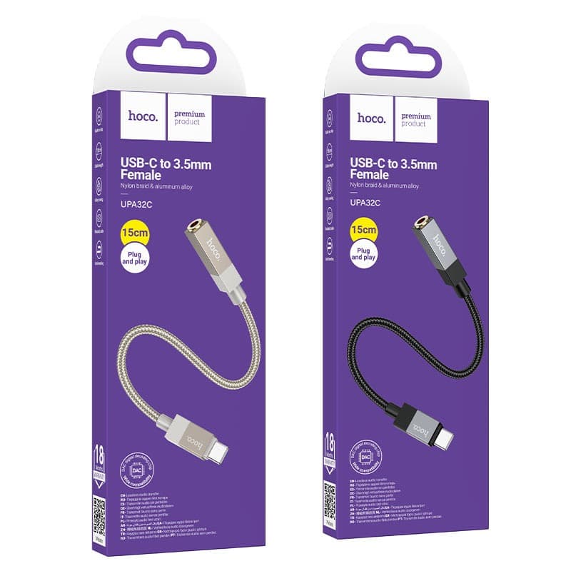 HOCO UPA32C USB-C To 3.5mm Audio Converter view 4
