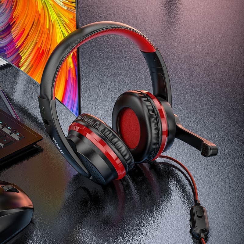 Hoco W103 Wired Gaming Headphone With Mic view 1