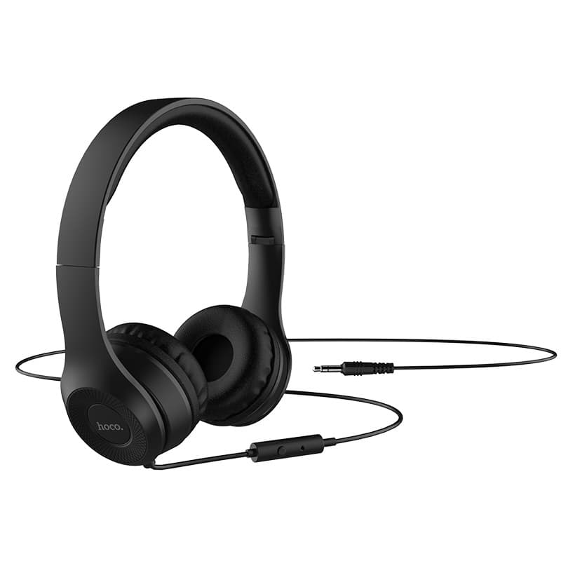 Hoco W21 Headphones Wired Headset With Mic view 1