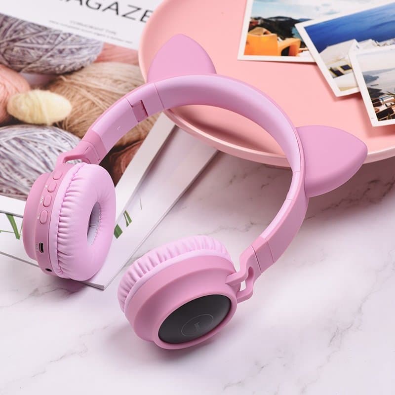 Hoco W27 Cat Ear Wireless Headphone view 1