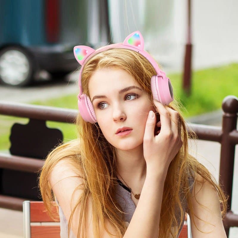 Hoco W27 Cat Ear Wireless Headphone view 3