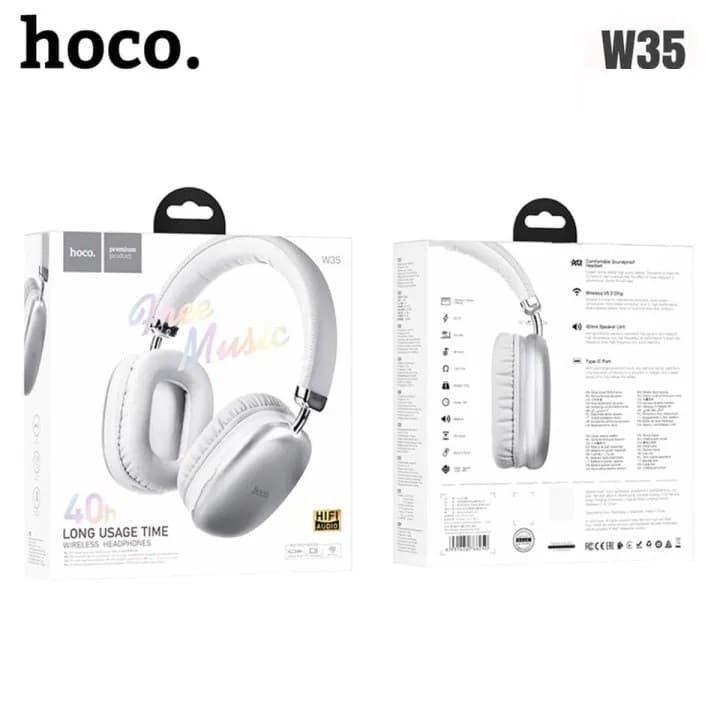 Hoco W35 Wireless Headphones Sport Bluetooth 5.3 HIFI Stereo With Audio Cable view 4