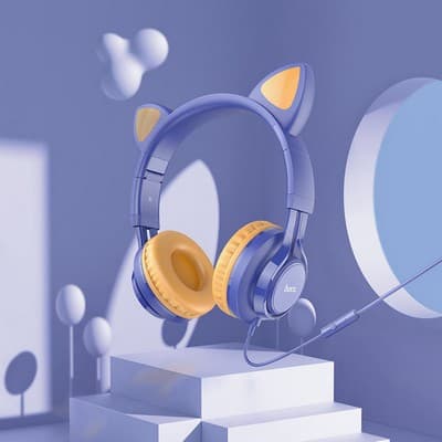 Hoco W36 Cat Ear Headphones With Mic view 2