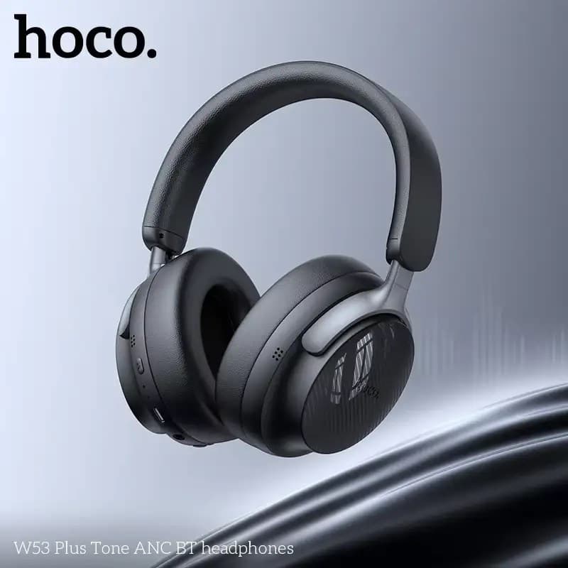 Hoco W53 Bluetooth 5.3 Wireless Headphone Supports AUX Mode view 1