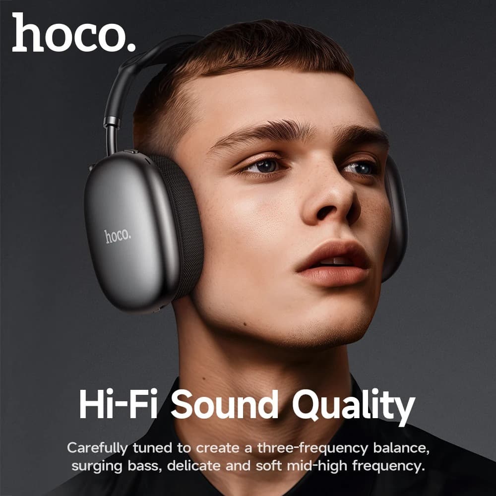 Hoco W55 Pleasing 90 Hours Bluetooth Headphone view 2