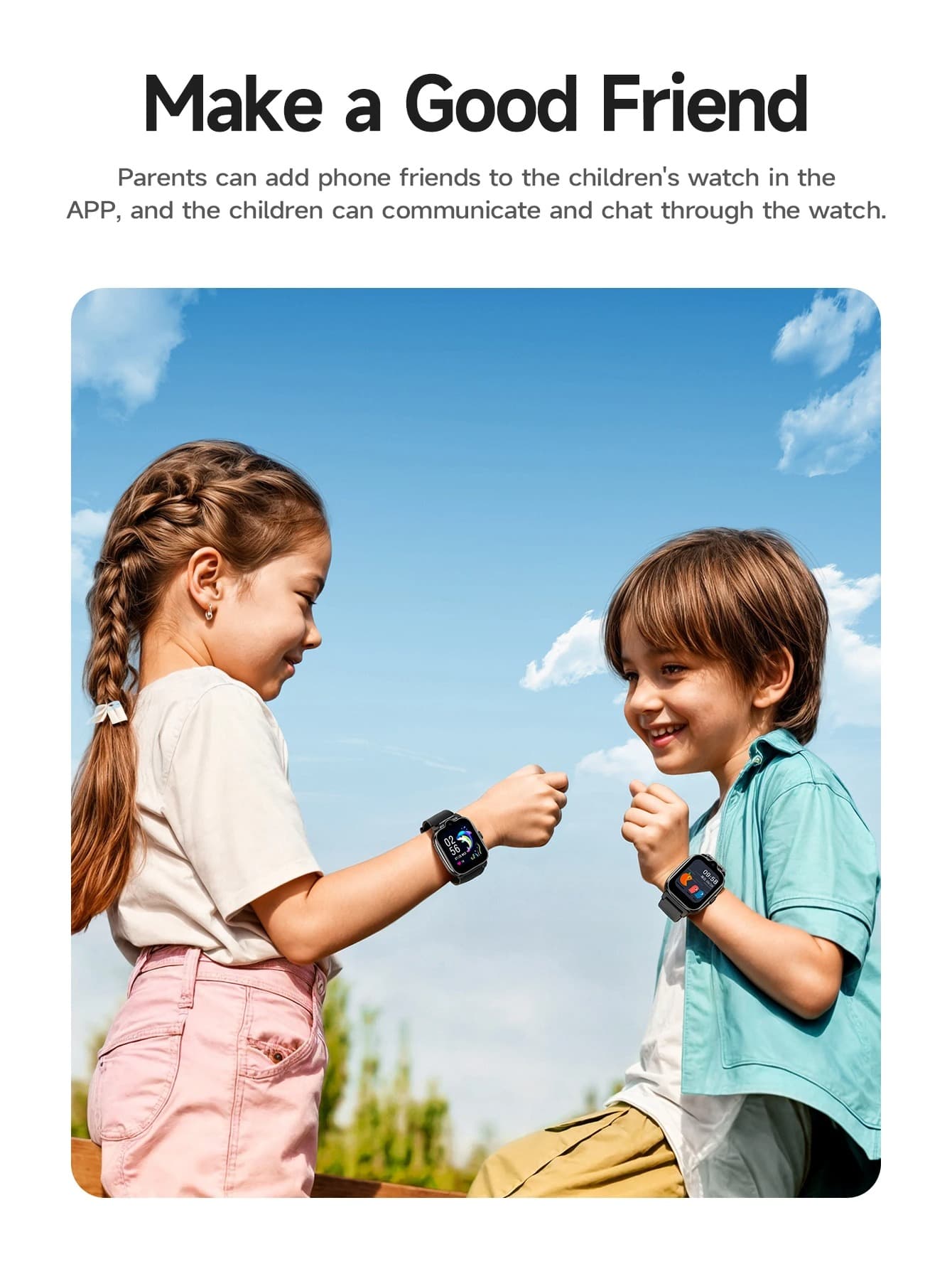 HOCO Y104 1.6inch 2.5D HD Touch Screen 4G Children Smartwatch LBS GPS WIFI Positioning Support GSM WCDMA FDD Network view 5