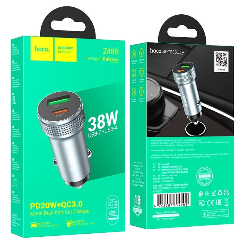HOCO Z49B 38W Car Charger view 5