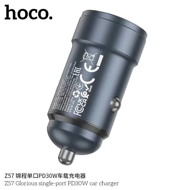 Hoco Z57 Single Port PD30W Car Charger view 2