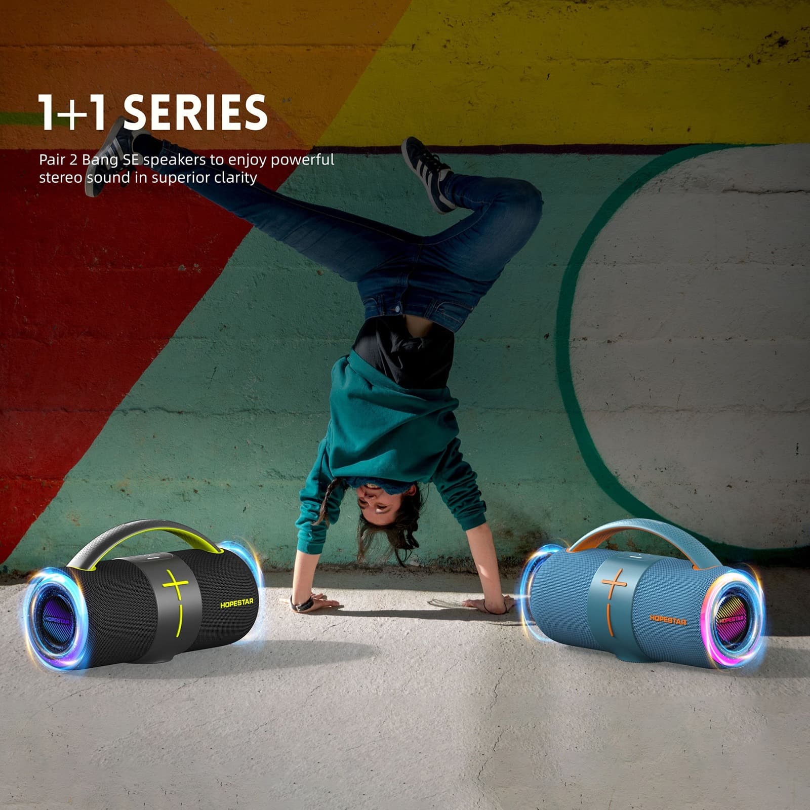 Hopestar H68 50W Outdoor Portable Waterproof Dazzling Bluetooth Speaker view 5