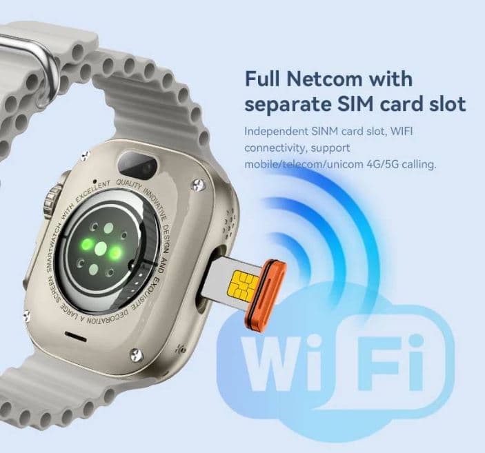 HW Ultra 2 Call 5G Android Watch Dual Camera Sim Card WIFI GPS view 2