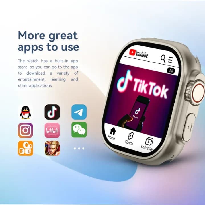 HW Ultra 2 Call 5G Android Watch Dual Camera Sim Card WIFI GPS view 4