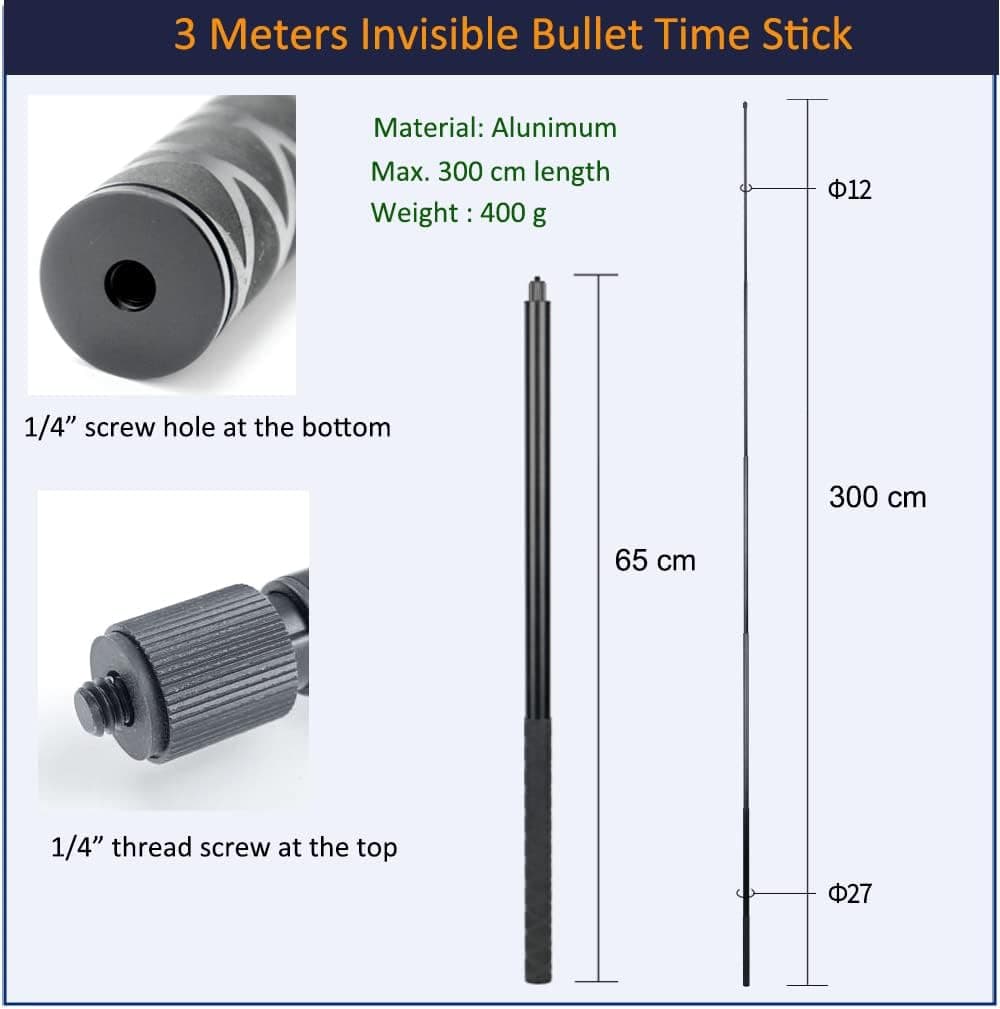 Insta 360 300 CM Extra Long Selfie Stick view 2