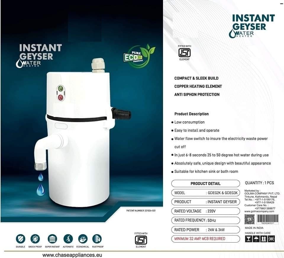 Instant Geyser Water Heater view 2