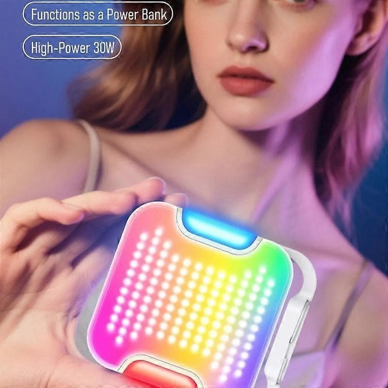 JMARY FM‑428 RGB Magnetic Fill Light – Portable RGB LED Light For Photography & Videography view 2