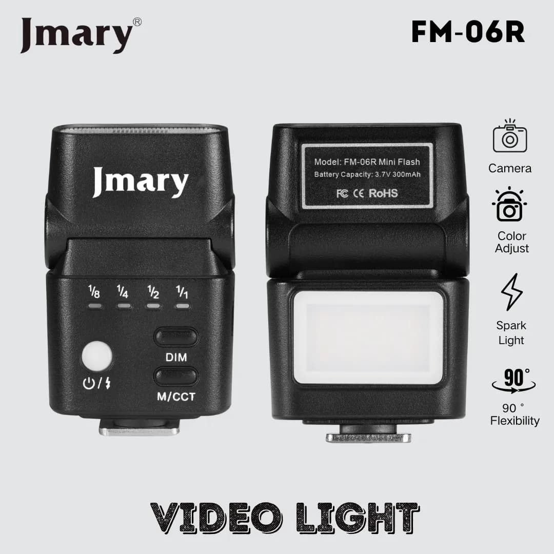 Jmary FM06R Mini Camera Flash Video Light view 2