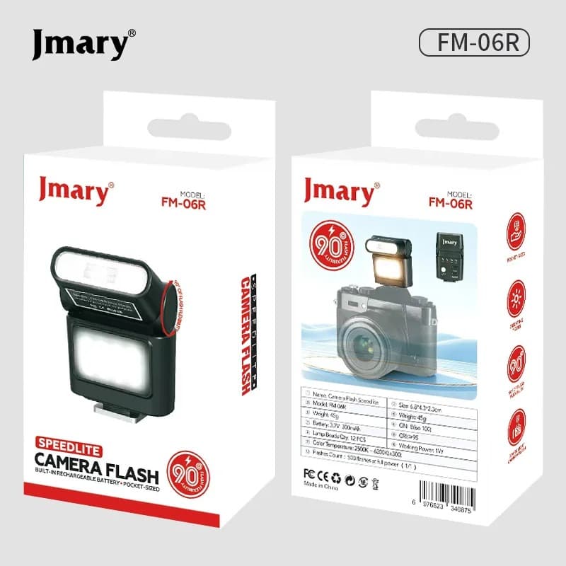 Jmary FM06R Mini Camera Flash Video Light view 3