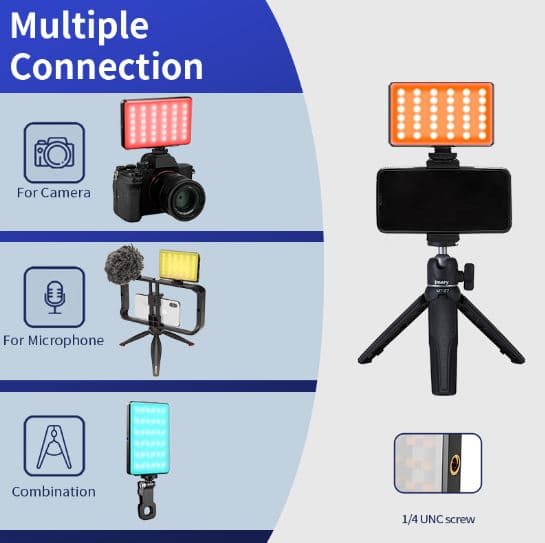 Jmary FM150 RGB Video RGB Camera Mobile Fill Light view 3