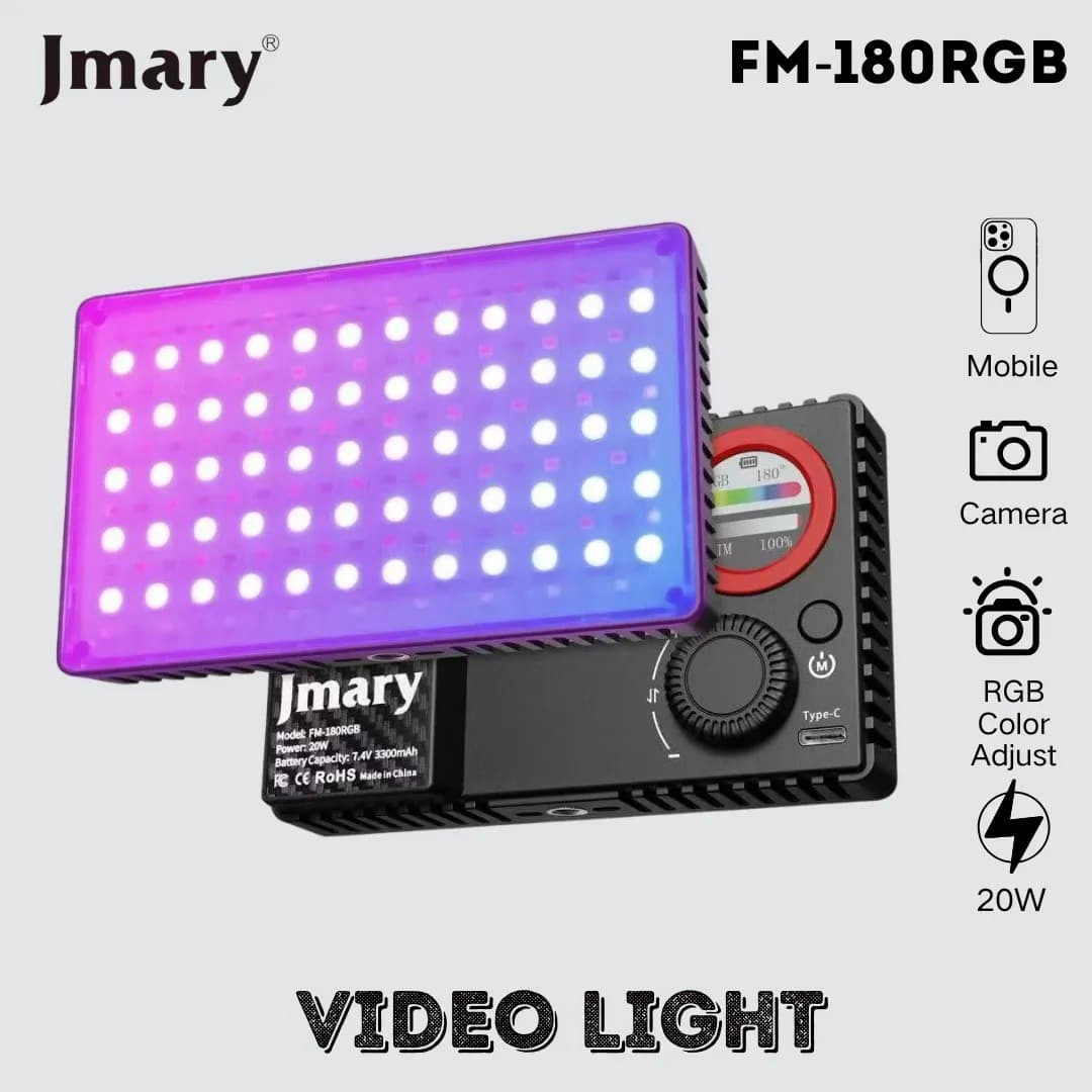 Jmary FM180 RGB Video Fill Light view 4