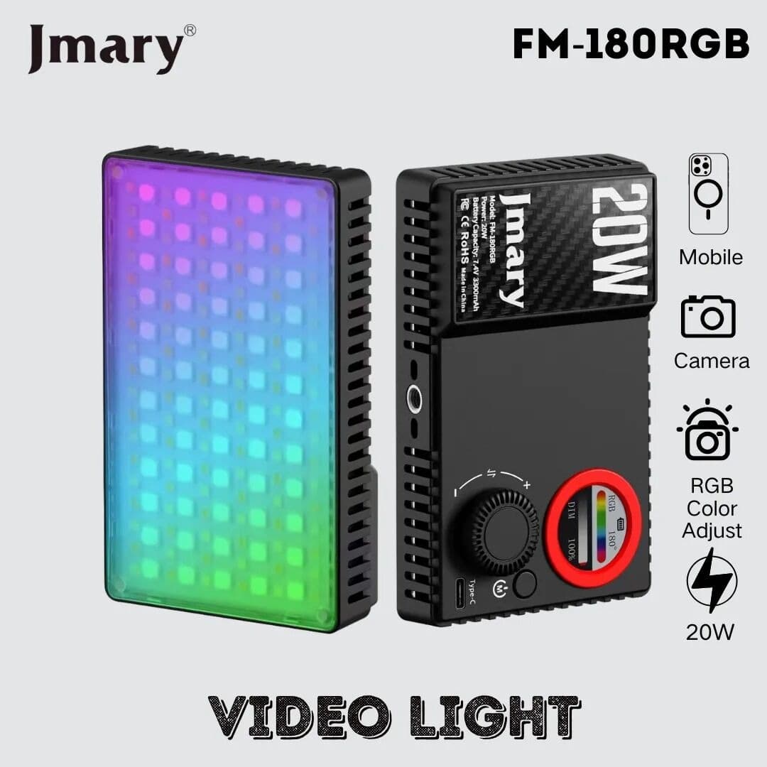 Jmary FM180 RGB Video Fill Light view 1