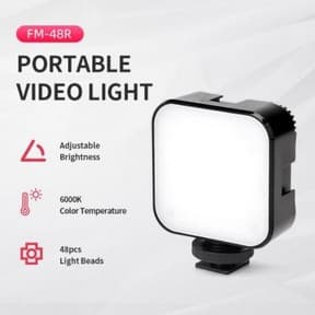 Jmary FM48R Mini Dimmable Interlock LED Video Light Fill Light view 1