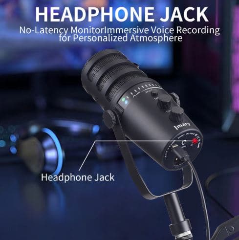 Jmary MC PW12 XLR & USB Interface Microphone For Podcasting Gaming Streaming Recording view 2