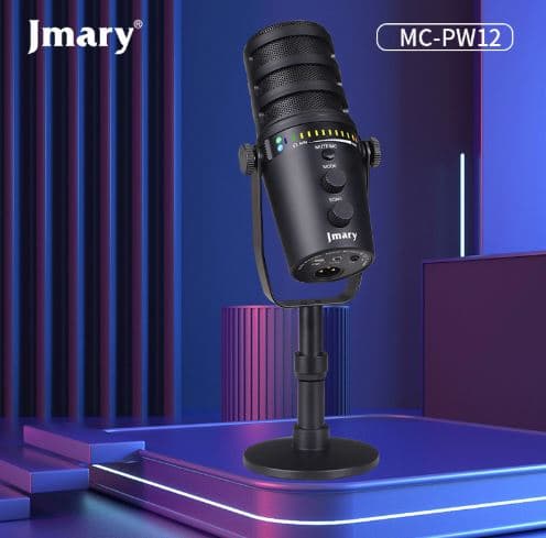 Jmary MC PW12 XLR & USB Interface Microphone For Podcasting Gaming Streaming Recording view 4