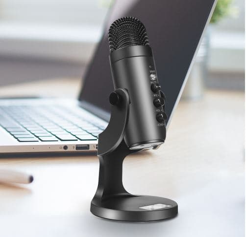 Jmary MC PW8 Professional Condenser Microphone Desktop USB Recording & Live Microphone view 1
