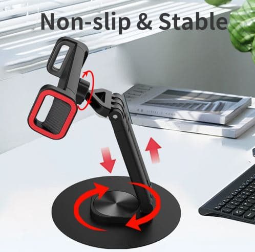 Jmary MK63 360 Degree Rotating Base Foldable Desktop Stand For Phone Tablet view 4