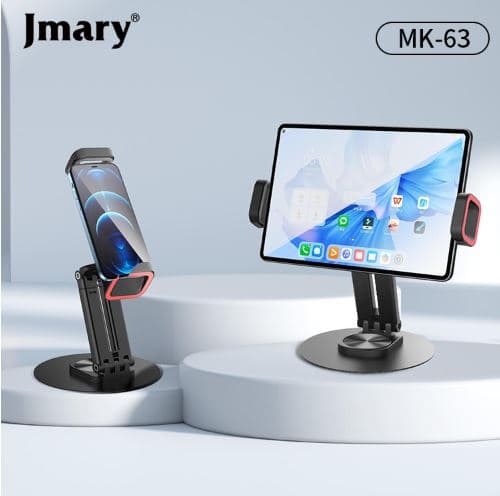 Jmary MK63 360 Degree Rotating Base Foldable Desktop Stand For Phone Tablet view 1