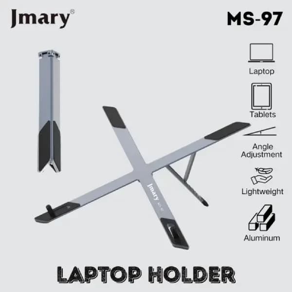 Jmary MS97 Aluminum Foldable Laptop & Tablet Holder Stand view 2