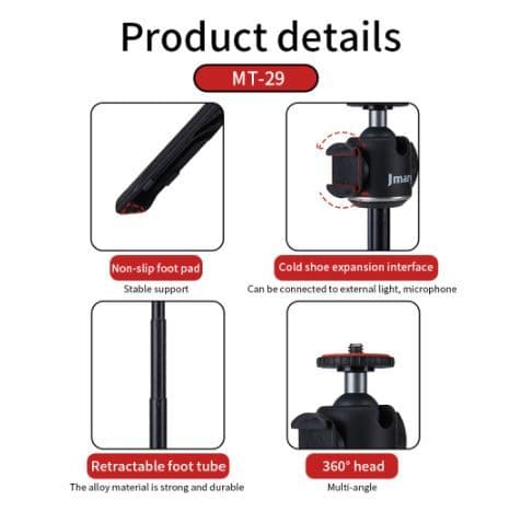 Jmary MT29 Portable Mini Tripod view 5
