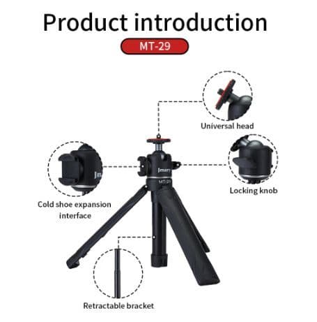 Jmary MT29 Portable Mini Tripod view 4