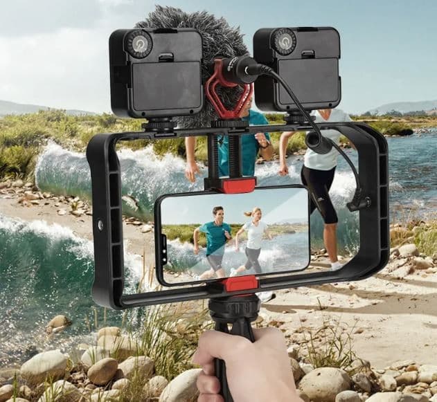 Jmary MT33 Video Cage Rig Tripod Kit Handle view 1