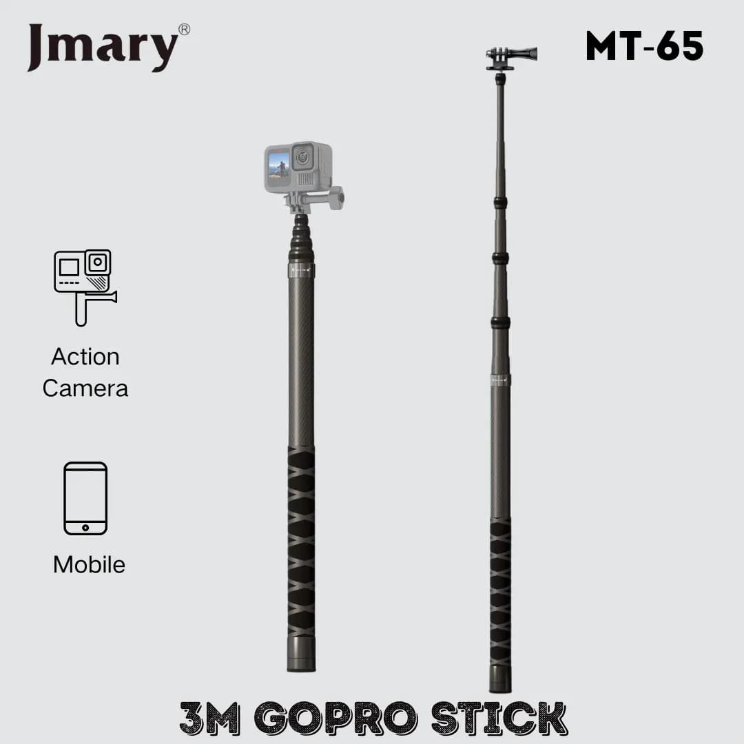 Jmary MT65 3 Meter Carbon Fiber Stick For Action Camera view 1