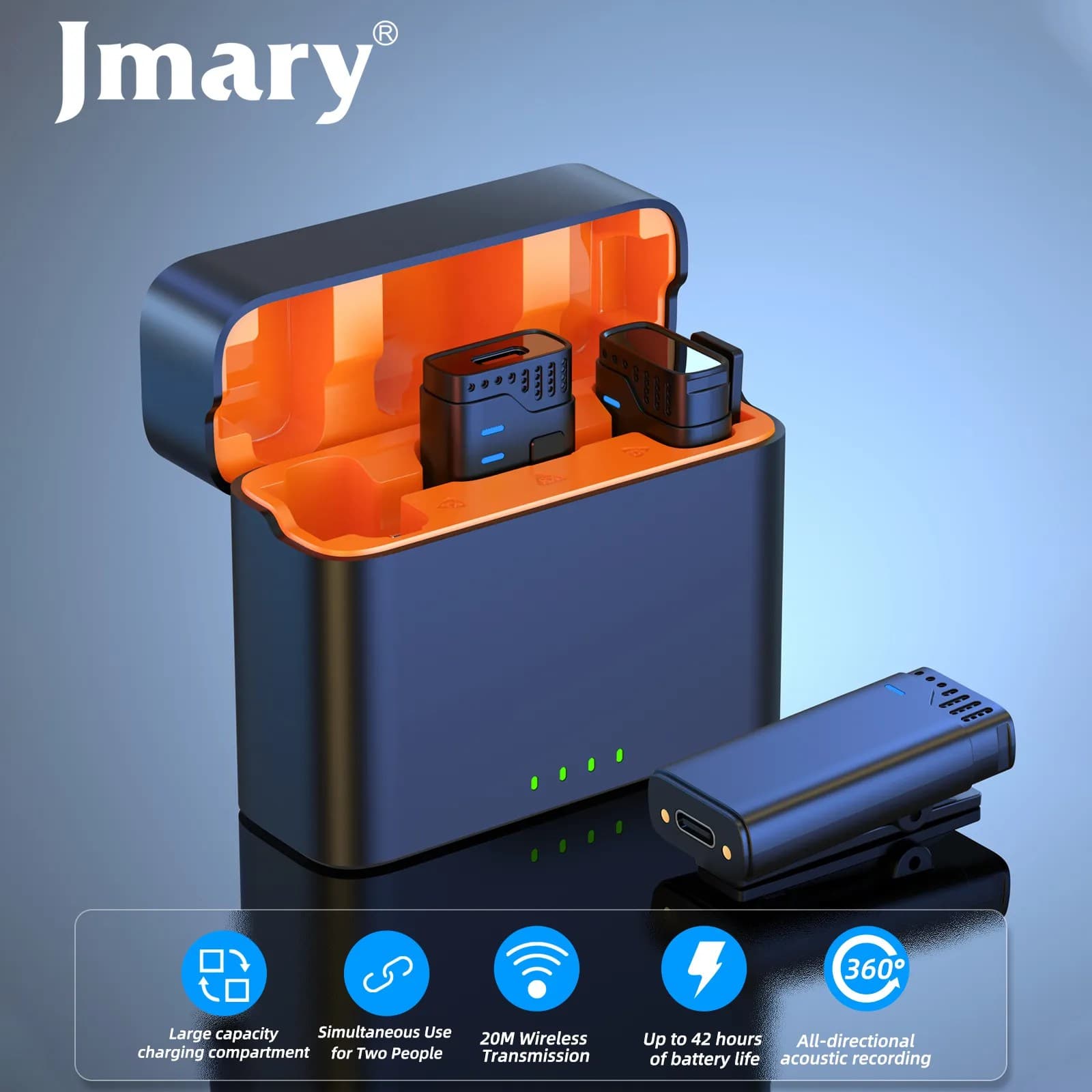Jmary MW16 2.4G Wireless Microphone for Mobile And Camera view 1