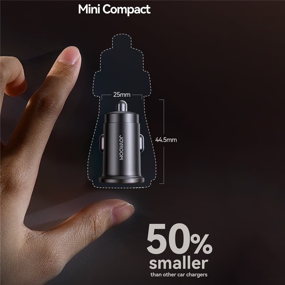 Joyroom JR-CCN16 15W Mini Car Charger USB-A + USB-C Dual Ports view 5