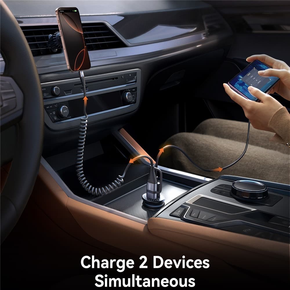 Joyroom JR-CCN16 15W Mini Car Charger USB-A + USB-C Dual Ports view 2