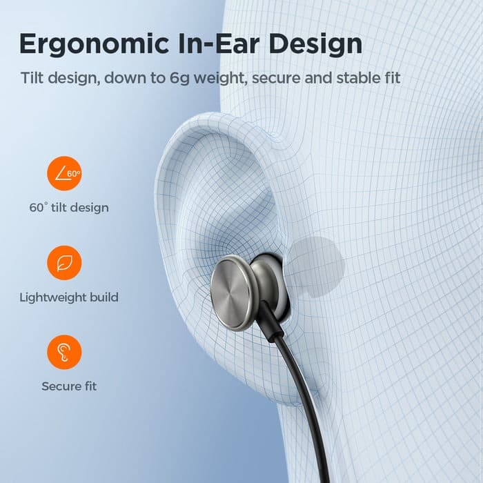 Joyroom JR-EW03 Metal Wired In-Ear Earphones With Mic view 5