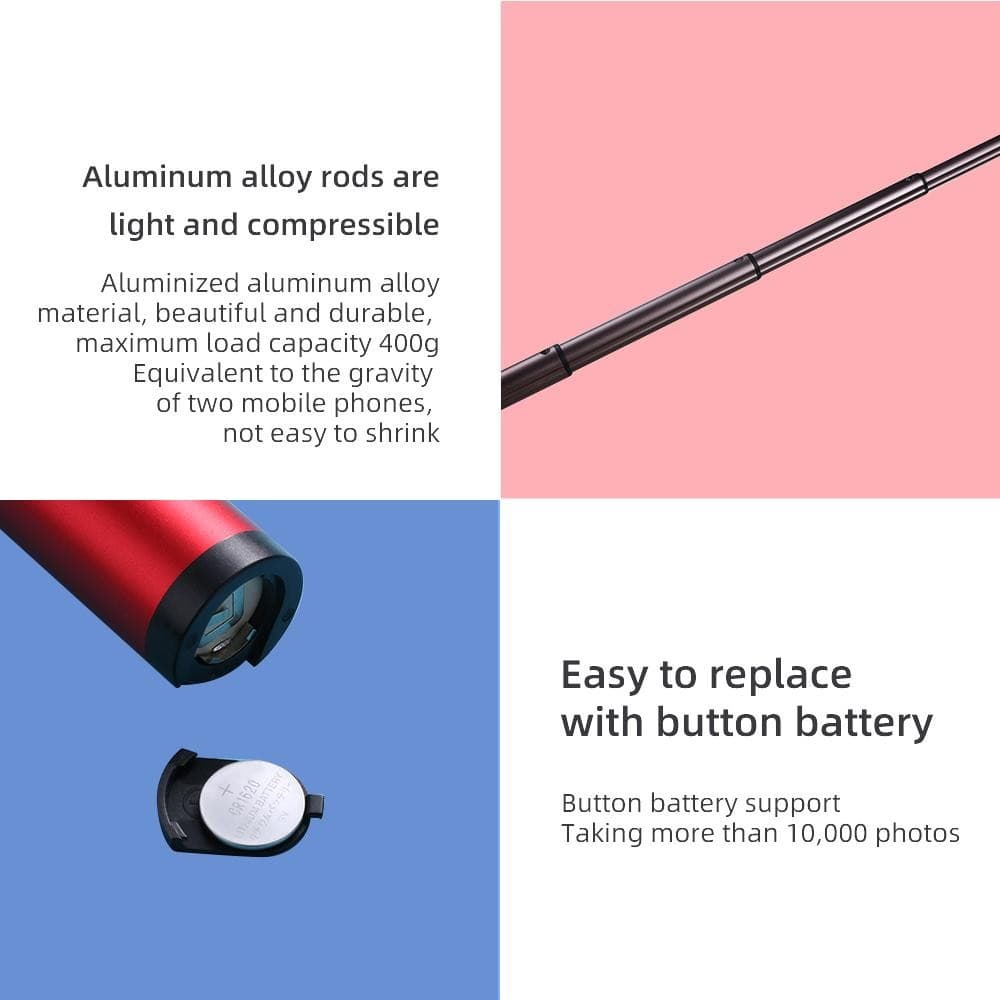 JOYROOM JR-Oth-AB601 Magic Flute Series Bluetooth Wireless Selfie Stick view 3