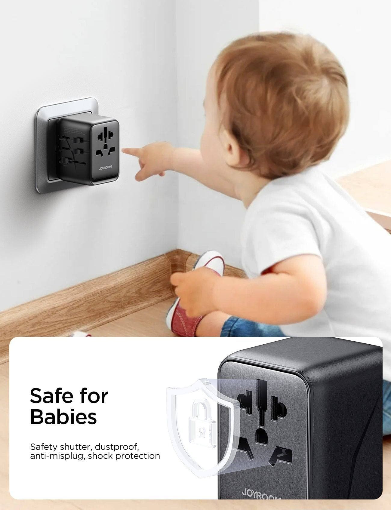JOYROOM JR-TCW01 17W Universal Travel Adapter view 5