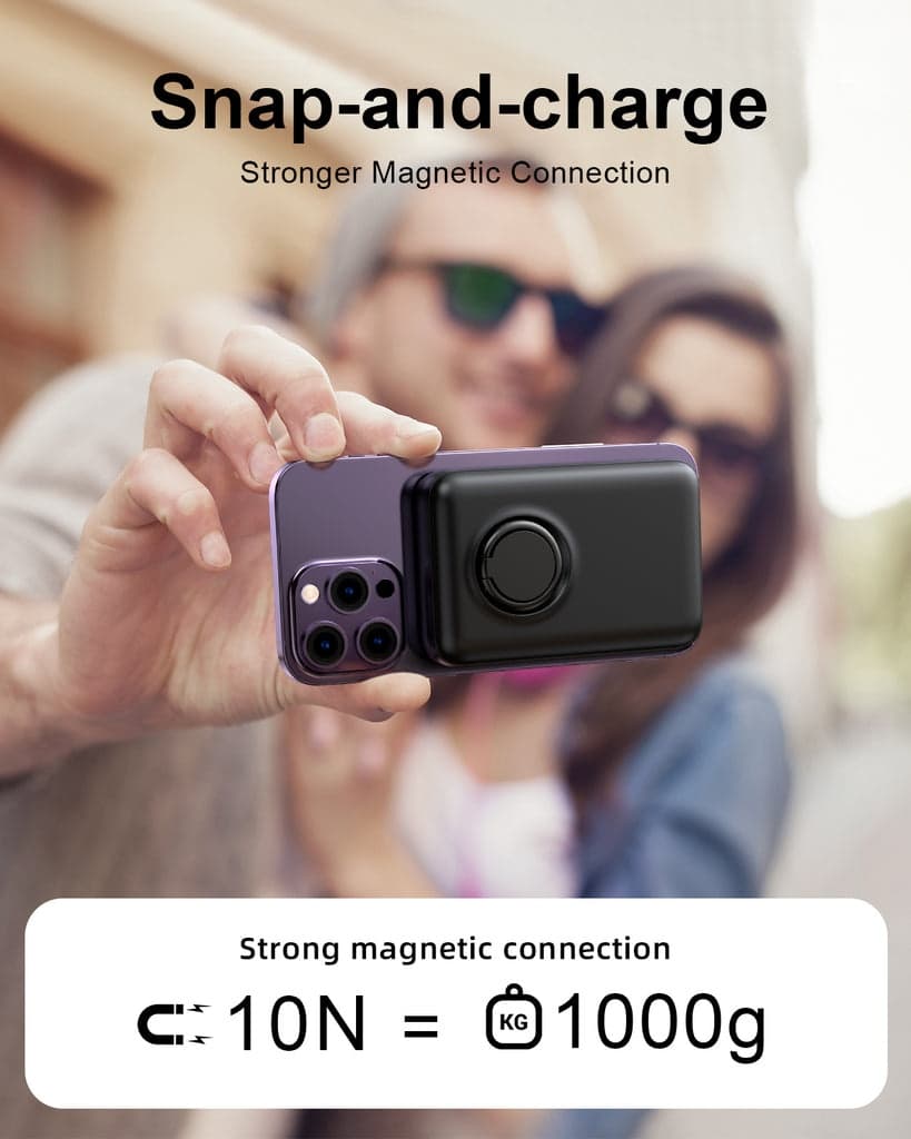 Joyroom JR W050 20W 10000mah Mini Magnetic Wireless Power Bank With Ring view 2
