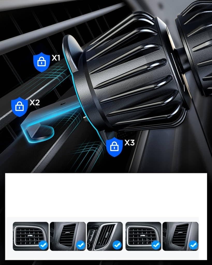 Joyroom JR ZS355 Magnetic Car Air Vent Phone Holder Mount view 4