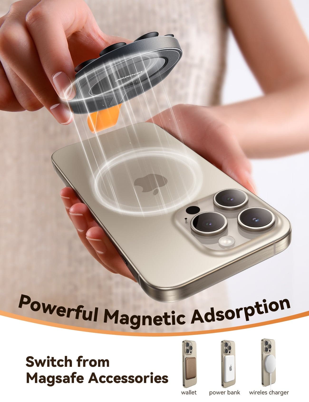Joyroom JR ZS393 Magnetic Suction Phone Mount view 2